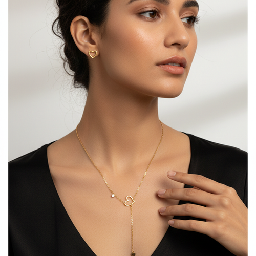 Embrace Heart Jewelry Set – 18K Gold Plated