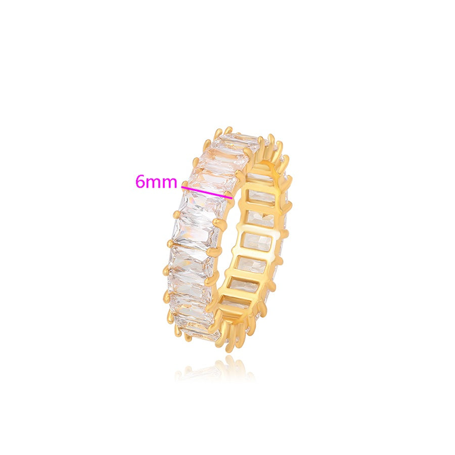 Gold Baguette Eternity Band
