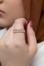 Gold Baguette Eternity Band