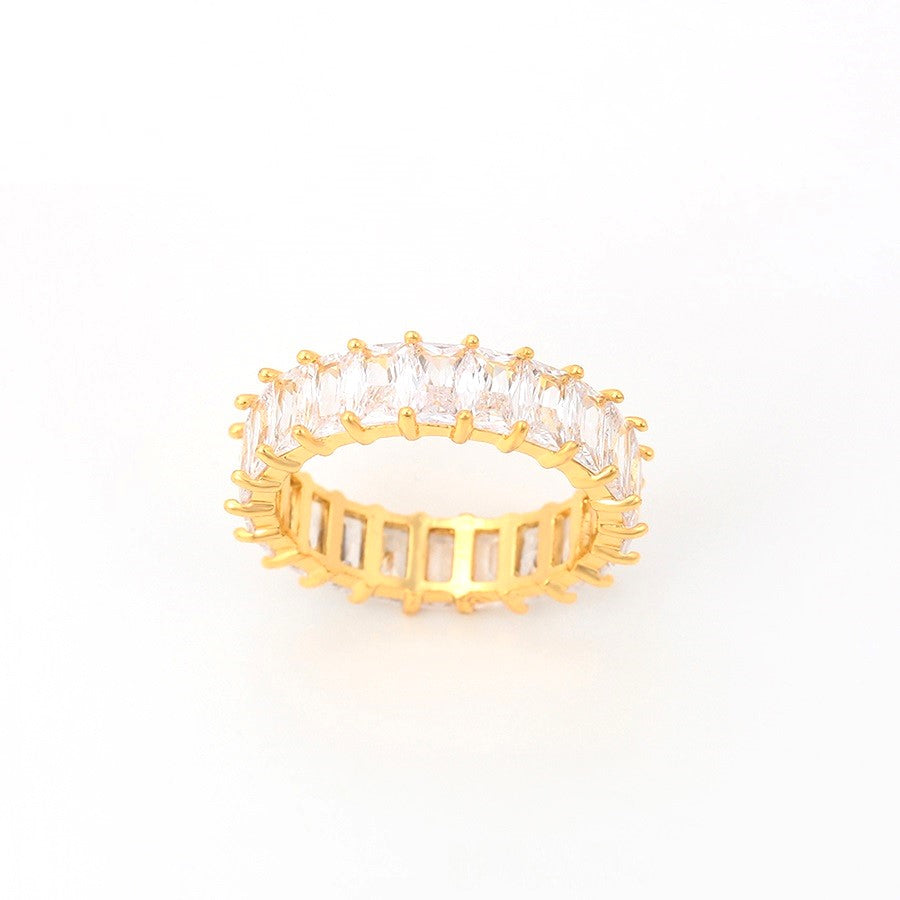 Gold Baguette Eternity Band