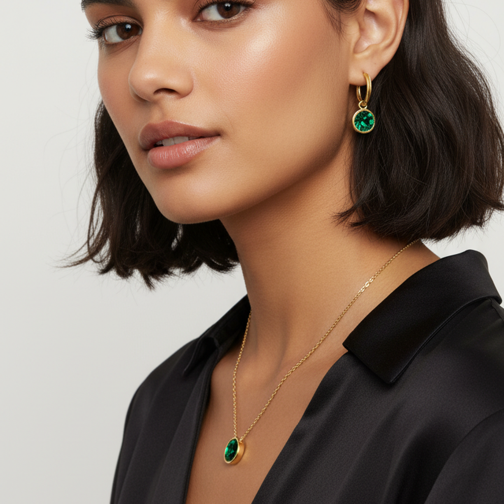 Lumière Faux Pearl Jewelry Set – 18K Gold Plated